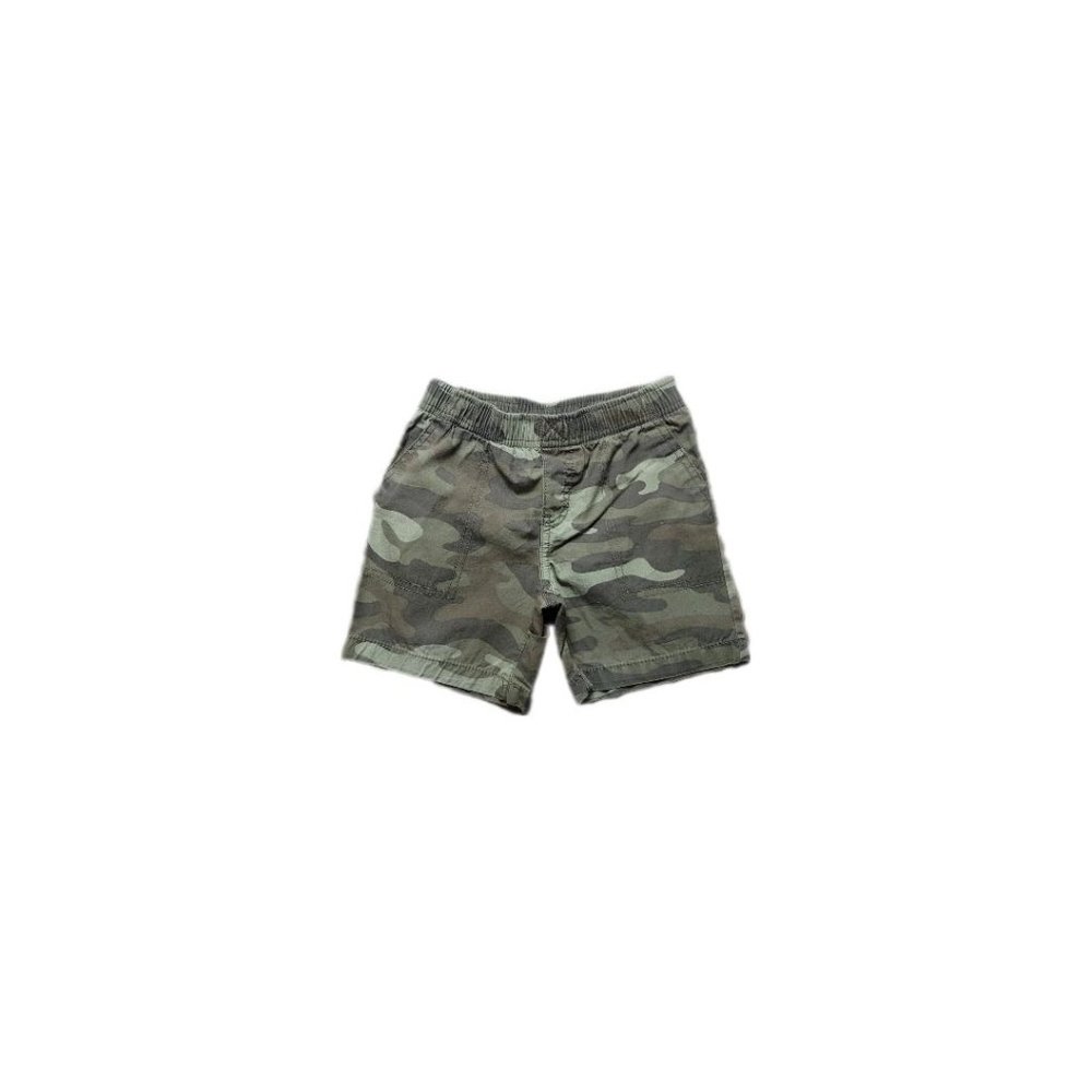 Carter's Shorts 3 Pairs, Green Camo, Blue Plaid, Blue Cars & Trucks, 3T